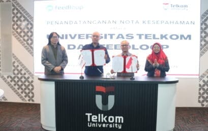Penandatanganan MOU antara Telkom University &Feedloop AI