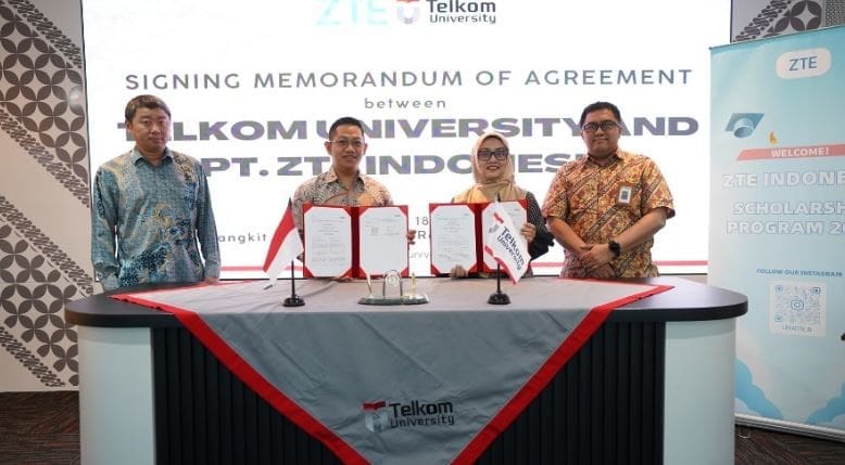 Penandatanganan MOA TelU & PT ZTE Indonesia Penandatanganan MOA TelU & PT ZTE Indonesia