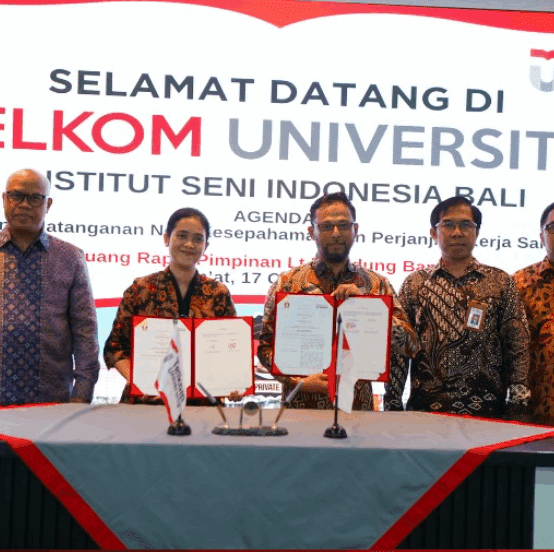 Penandatanganan MOU & MOA Telkom University & Institut Seni Indonesia (ISI) Bali